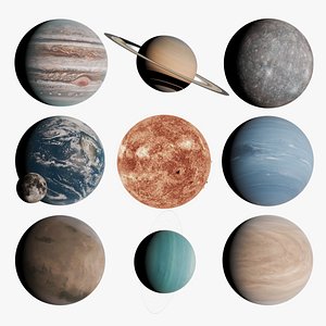 3D model nasa planets solar