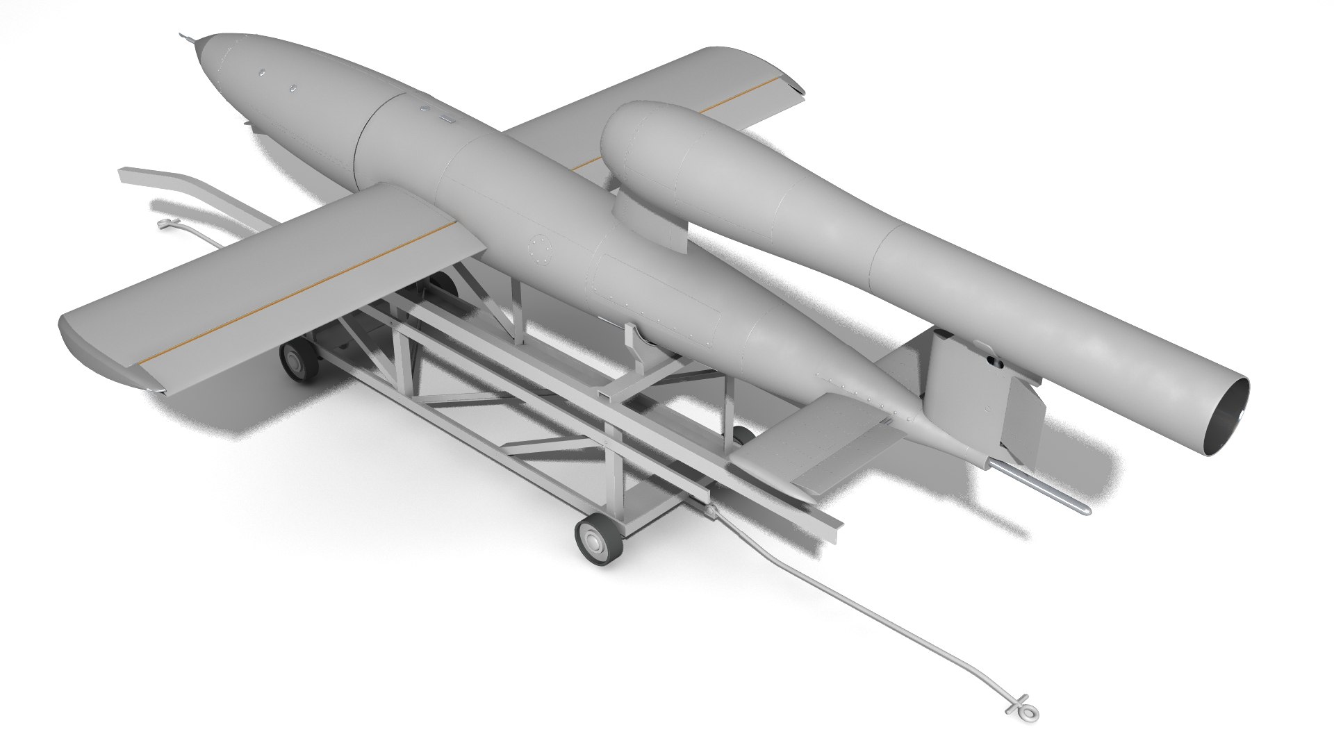 Fieseler Fi 103 Flying Bomb V-1 Model - TurboSquid 2174094
