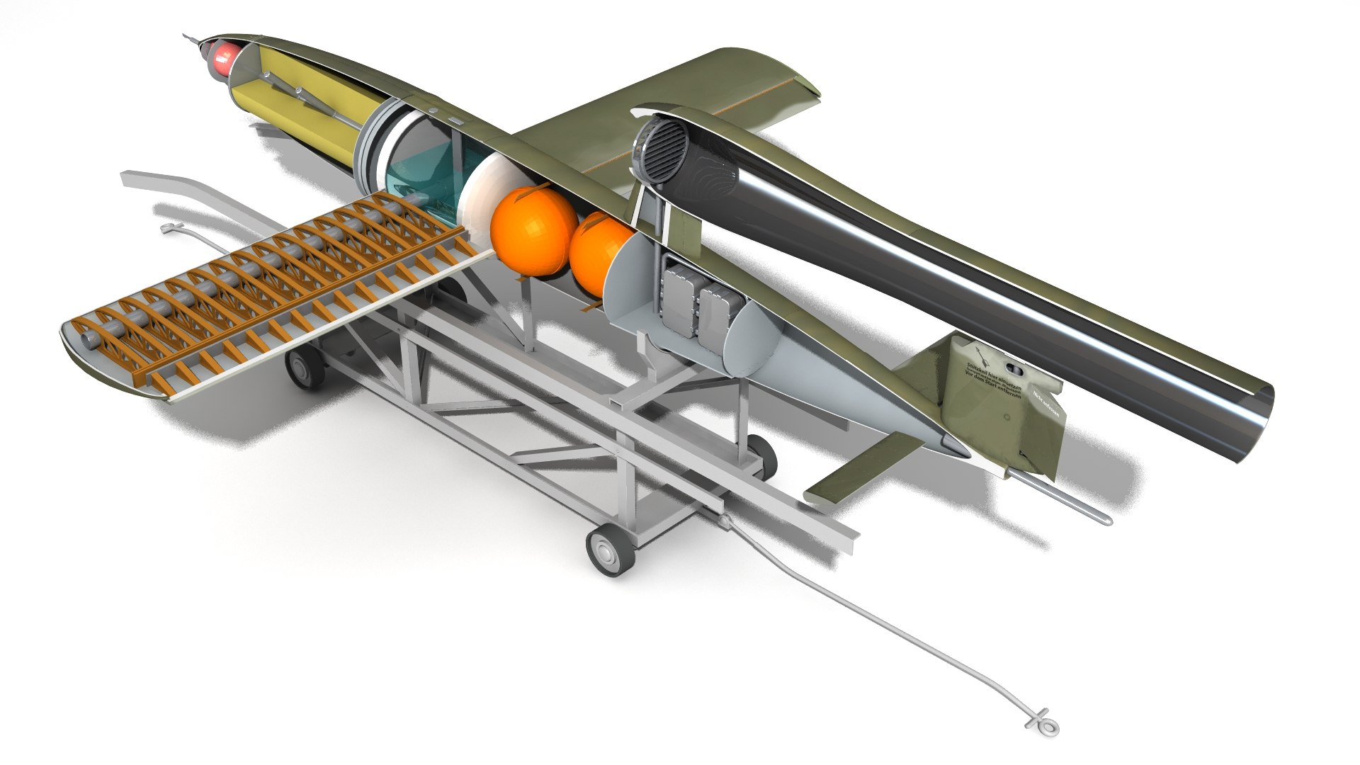 Fieseler Fi 103 Flying Bomb V-1 Model - TurboSquid 2174094