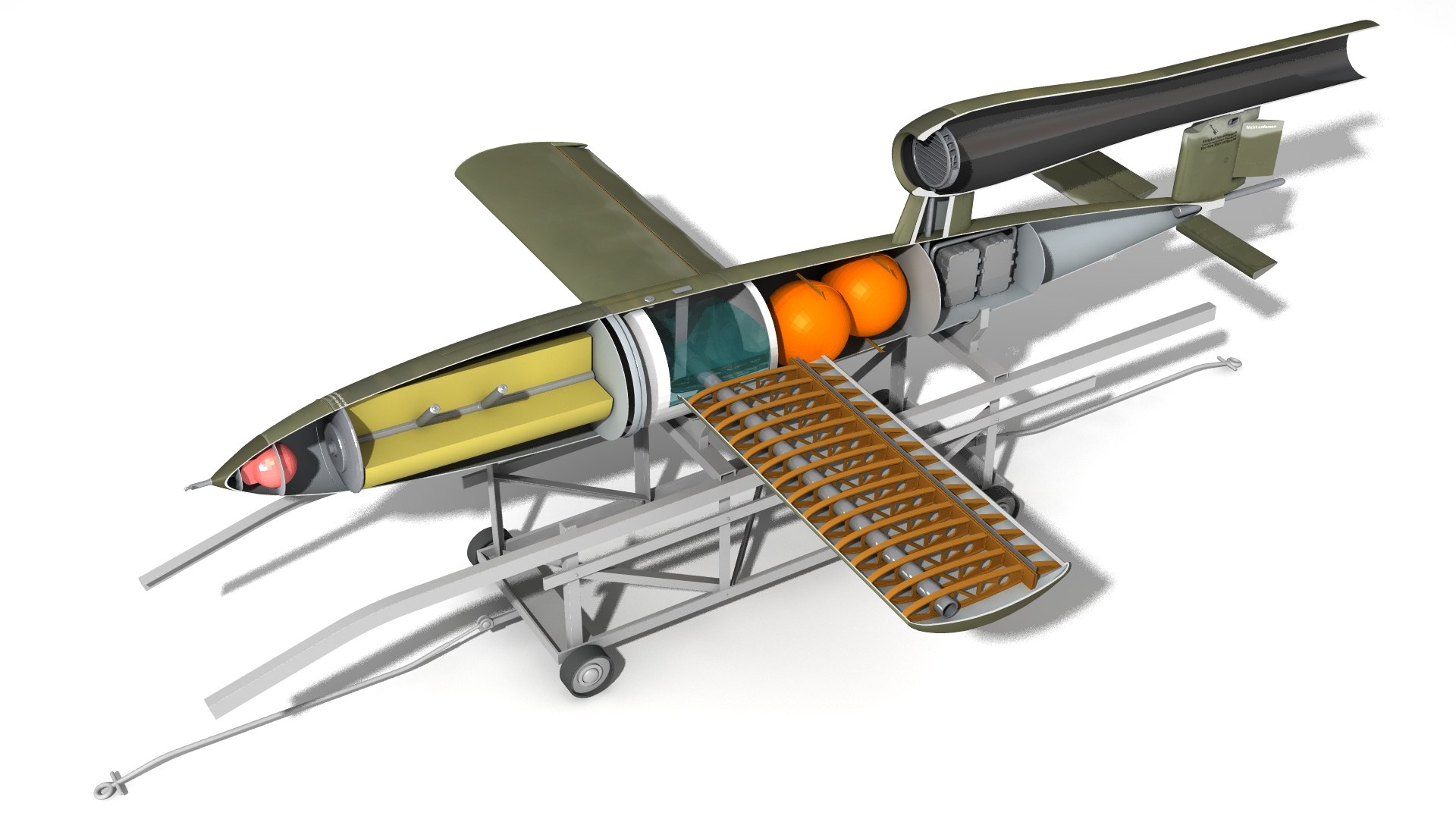 Fieseler Fi 103 Flying Bomb V-1 Model - TurboSquid 2174094