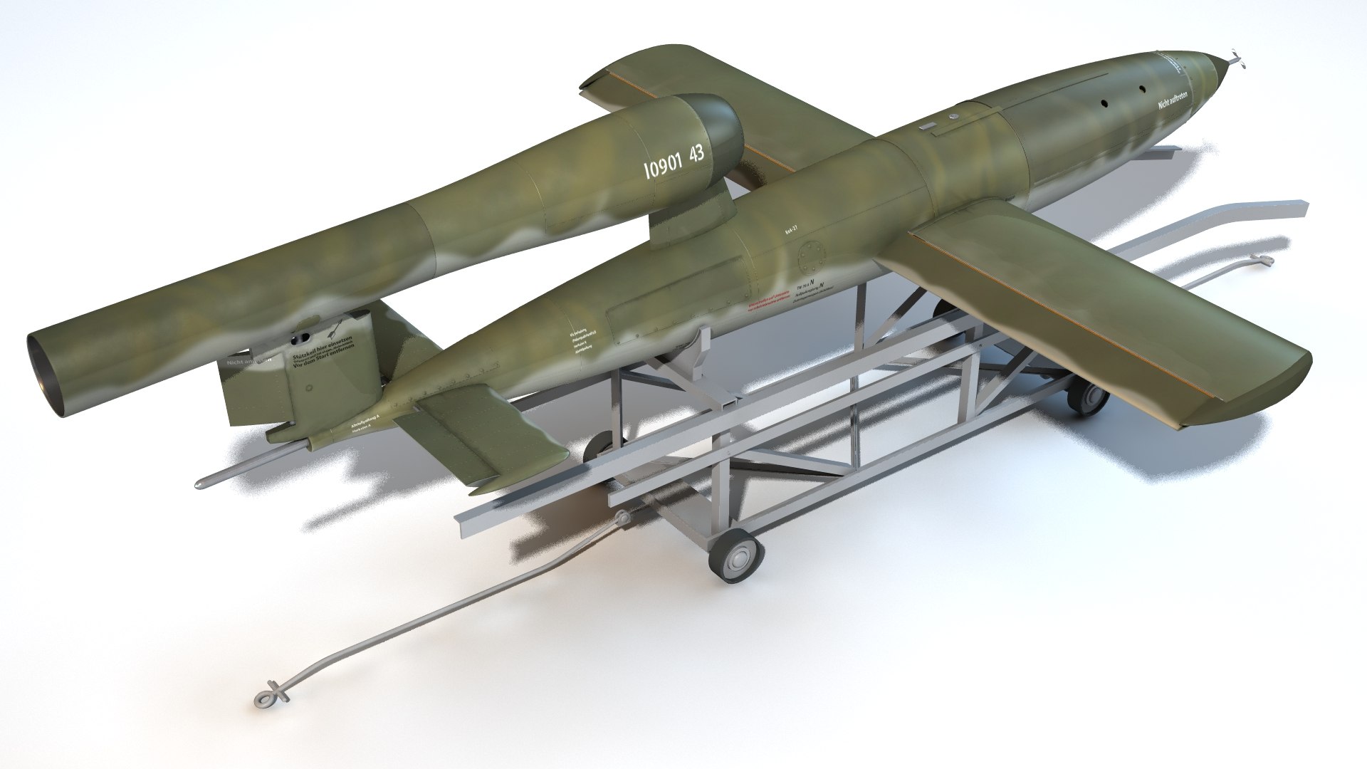Fieseler Fi 103 Flying Bomb V-1 Model - TurboSquid 2174094