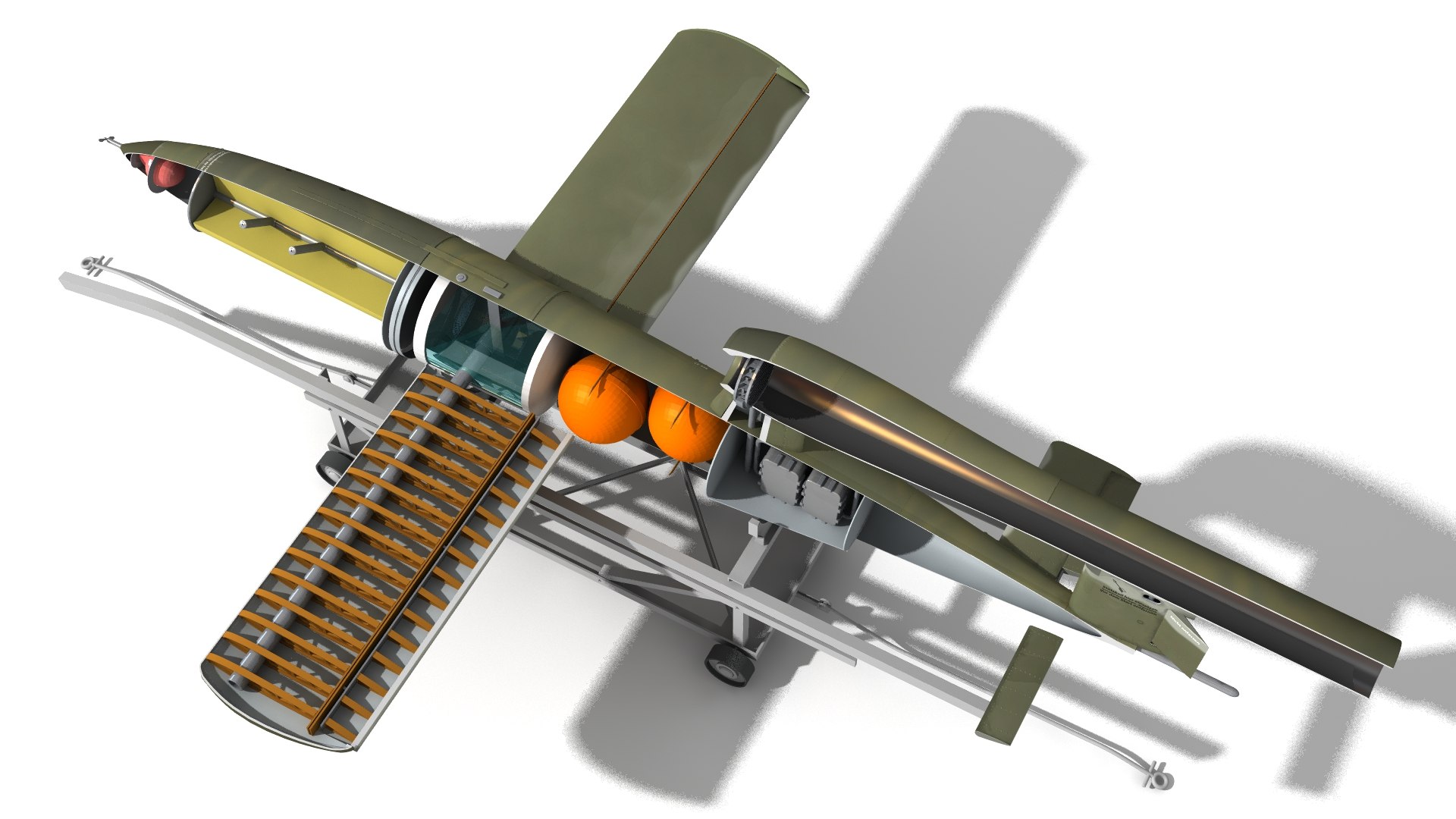 Fieseler Fi 103 Flying Bomb V-1 Model - TurboSquid 2174094