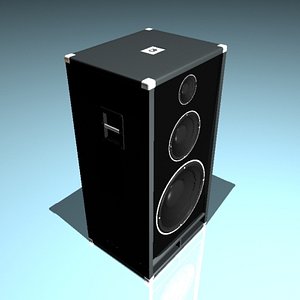 speaker music 3d max