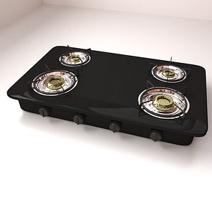 3d model burner stove