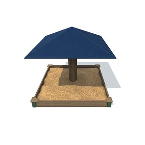 childrens sandbox 3D model