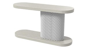 3D model Bernhardt rope rounded console