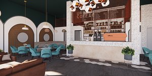Restaurant Coffee Shop-A5 3D model