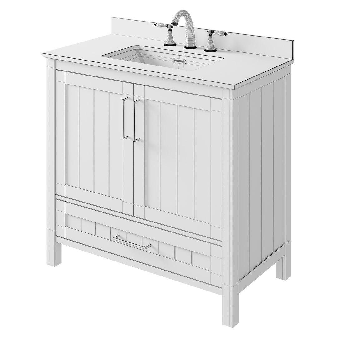 3D OVE Kansas 36 Vanity TurboSquid 1878964