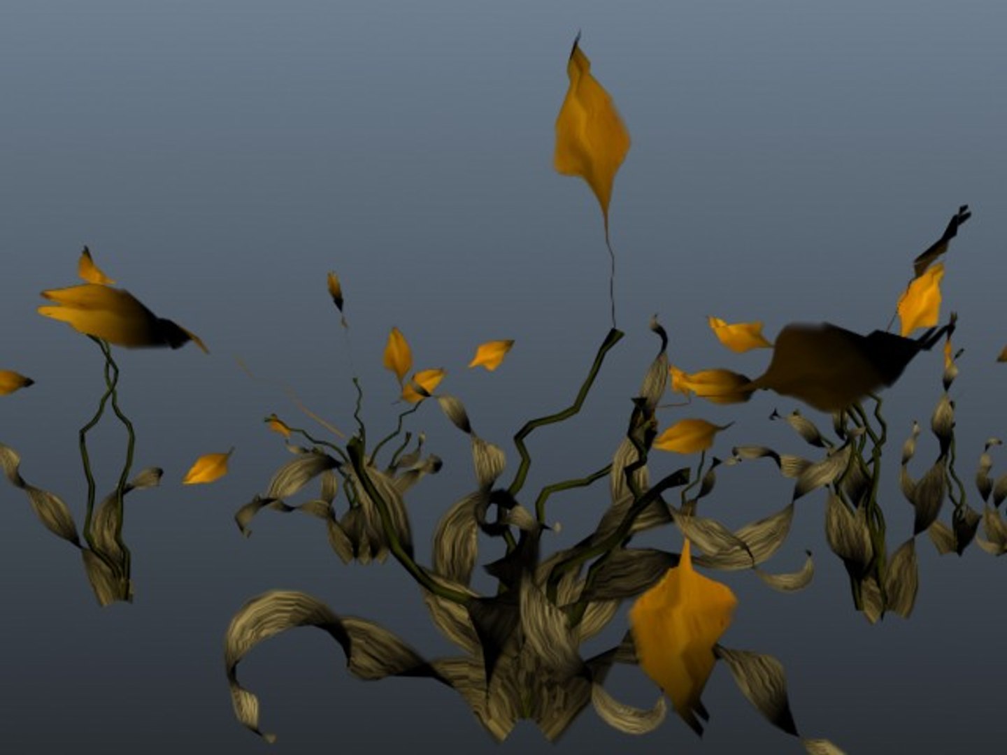 set buttercup flowers 3d model