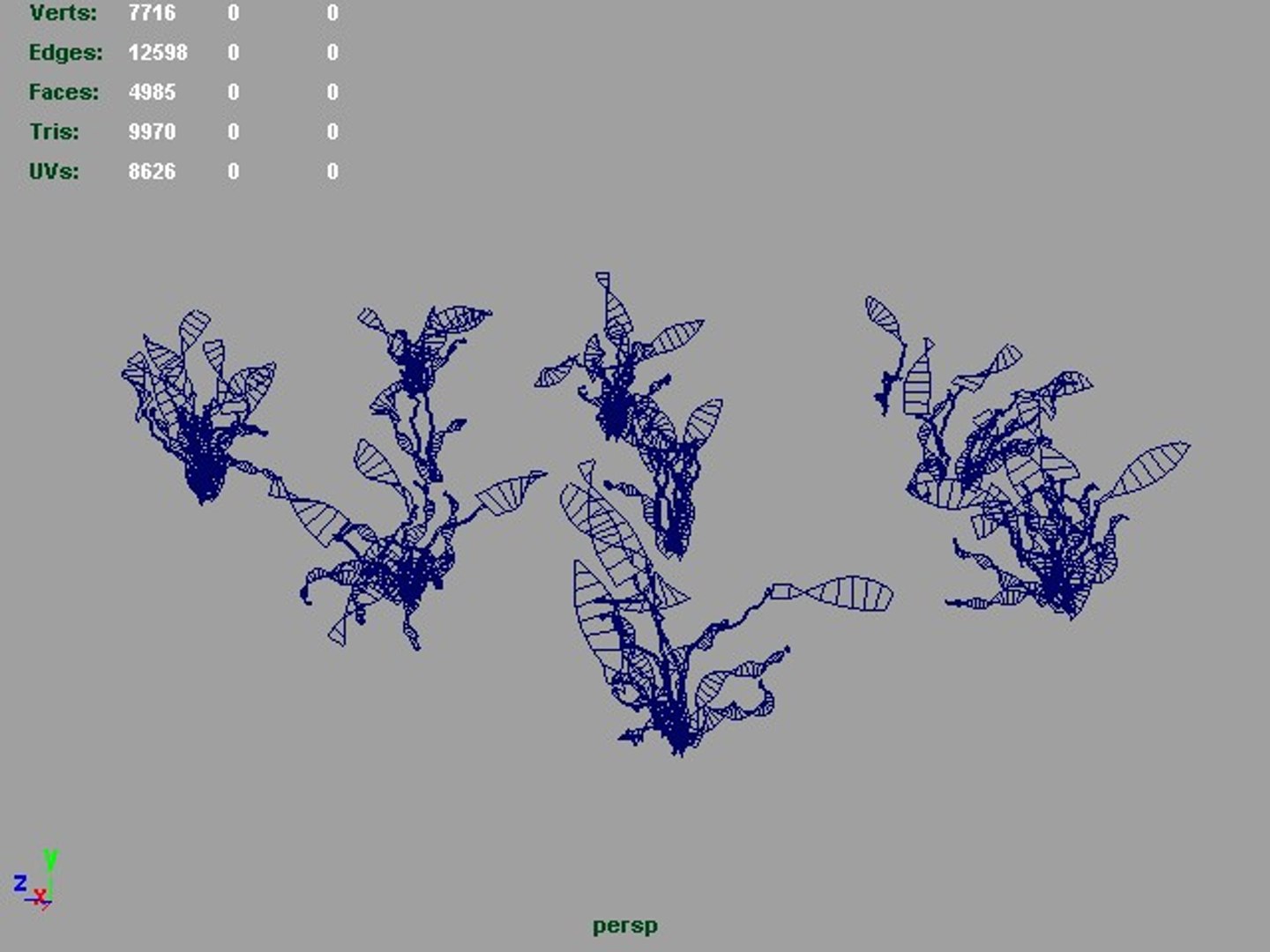 set buttercup flowers 3d model