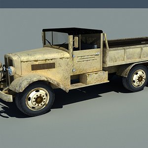 Old Truck low poly