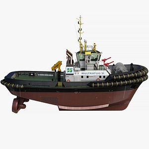 3D model asd tug boat 3212