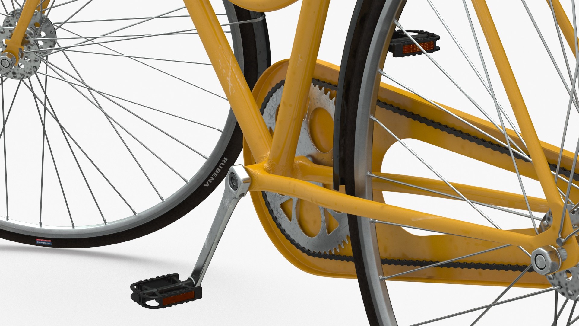 3D Classic City Bicycle Rigged For Cinema 4D Model - TurboSquid 2308495