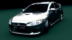 blender lancer evo x