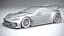 3D Generic Race Car GT3 2022 LowPoly model