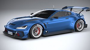 3D Generic Race Car GT3 2022 LowPoly model