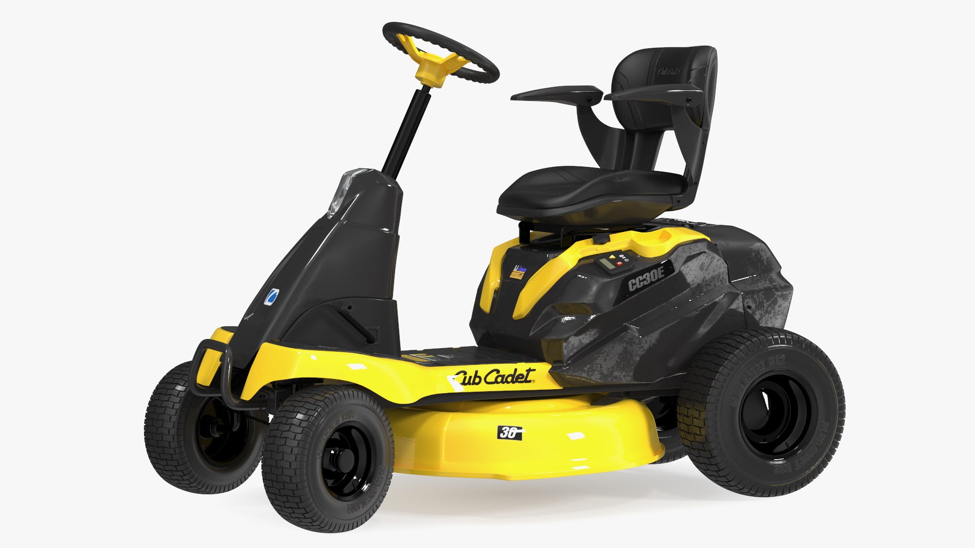 Electric Riding Lawn Mower Cub Cadet CC30E Rigged for Cinema 4D 3D ...