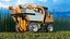 Grape Harvester with Vineyard Collection