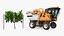 Grape Harvester with Vineyard Collection