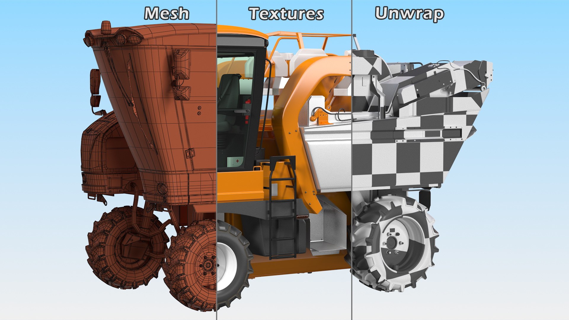 3D Grape Harvester with Vineyard Collection https://p.turbosquid.com/ts-thumb/YJ/zWMuew/rf/grapeharvesterwithvineyardcollectionc4dmodel011/jpg/1646745229/1920x1080/fit_q87/c5824ec8045fdbc0545e6f03010f4da8089618a1/grapeharvesterwithvineyardcollectionc4dmodel011.jpg