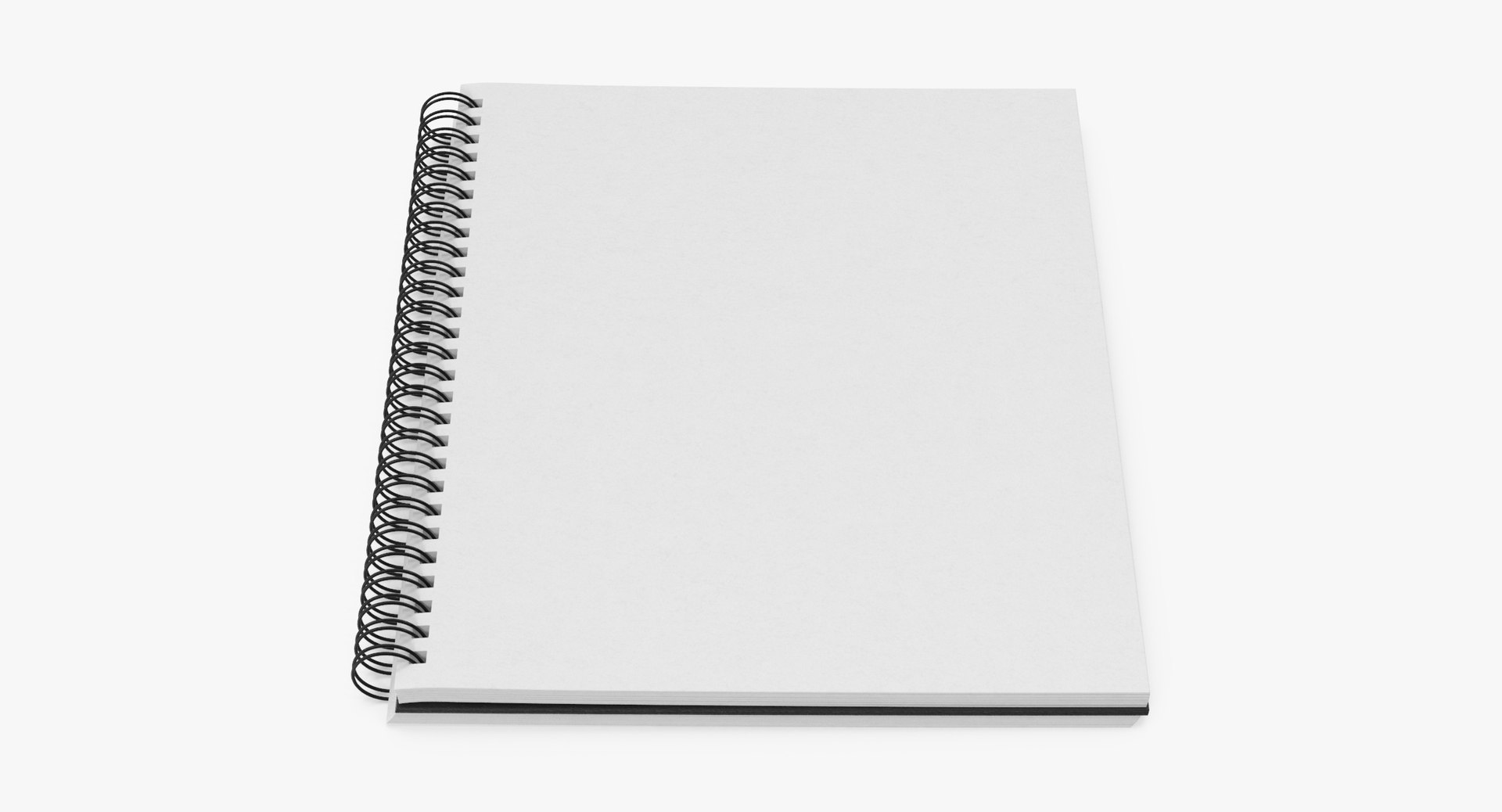 Spiral Sketchbook Book 01 3D TurboSquid 1206522