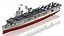 USS Cabot CVL-28 3D model