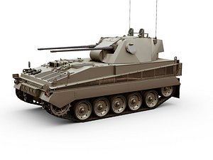 3D Vickers Falcon SPAAG model