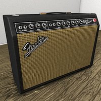 Fender Deluxe Reverb Amp Animated Knobs