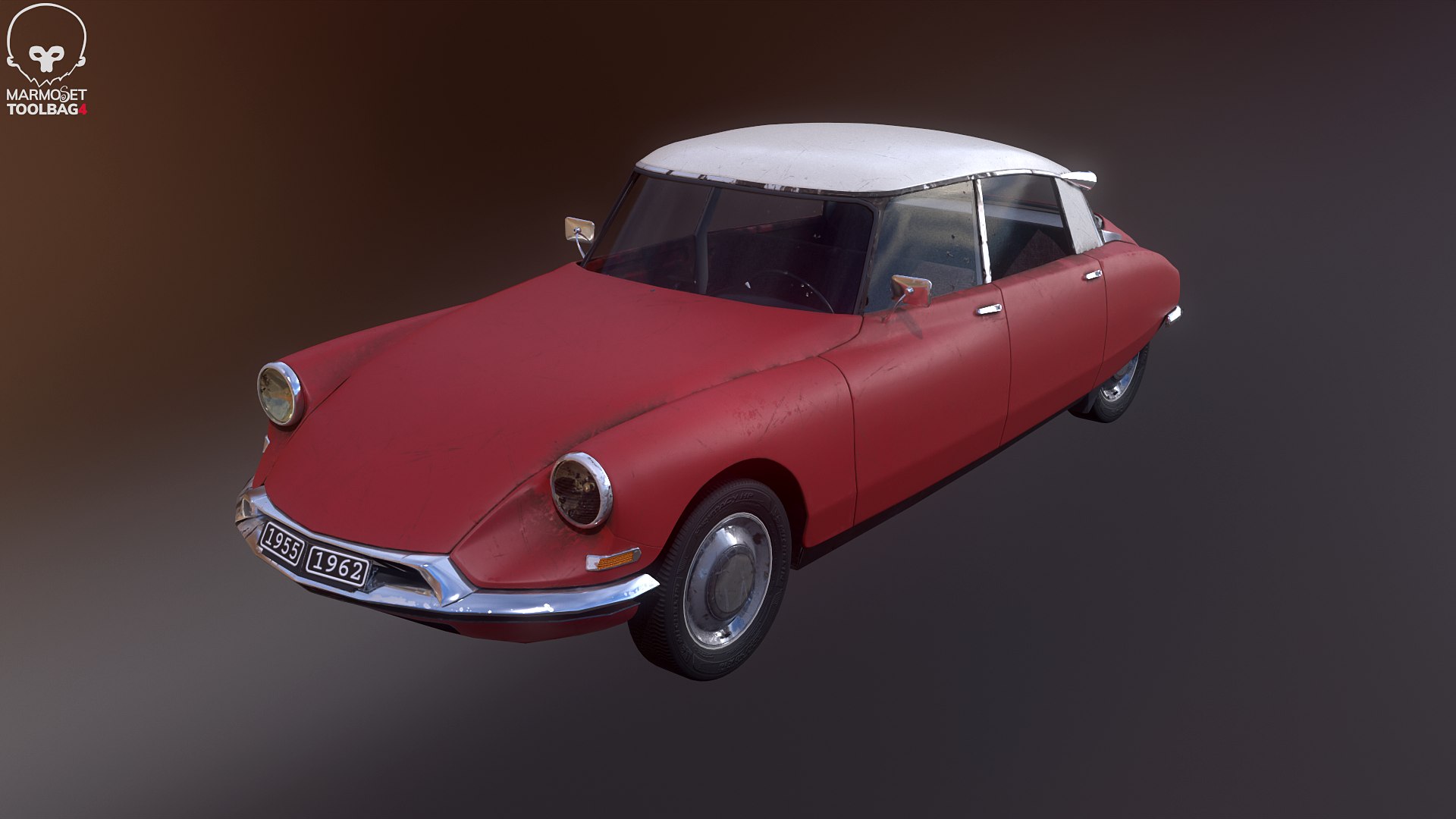 Rusted Citroen DS 19 3D Model - TurboSquid 2069424