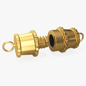 Golden Barrel Bracelet Clasp