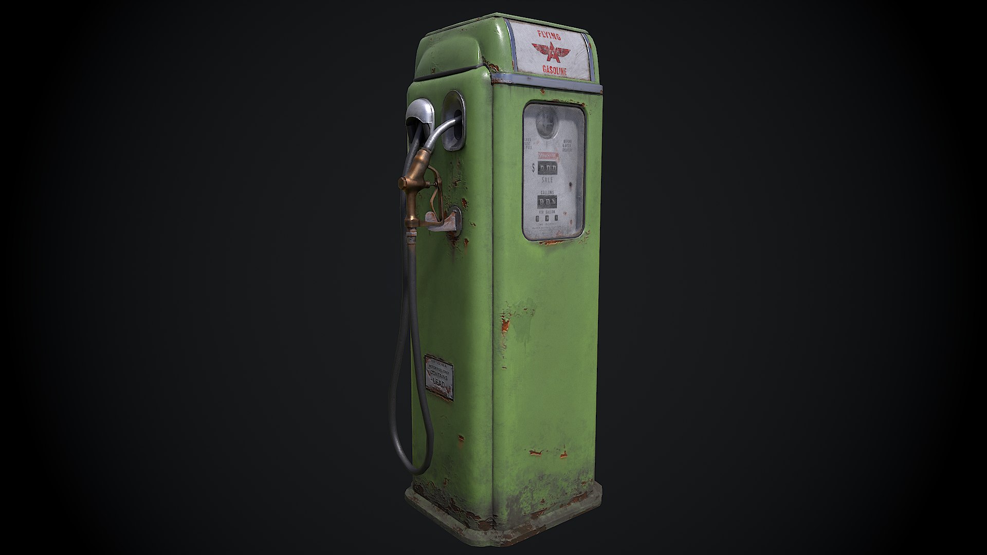 Vintage Gas Pump 3D Model - TurboSquid 1760441