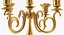 Candelabro 5 rama oro