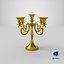 Candelabro 5 rama oro