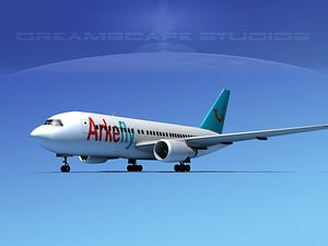 3D airline boeing 767 767-200er