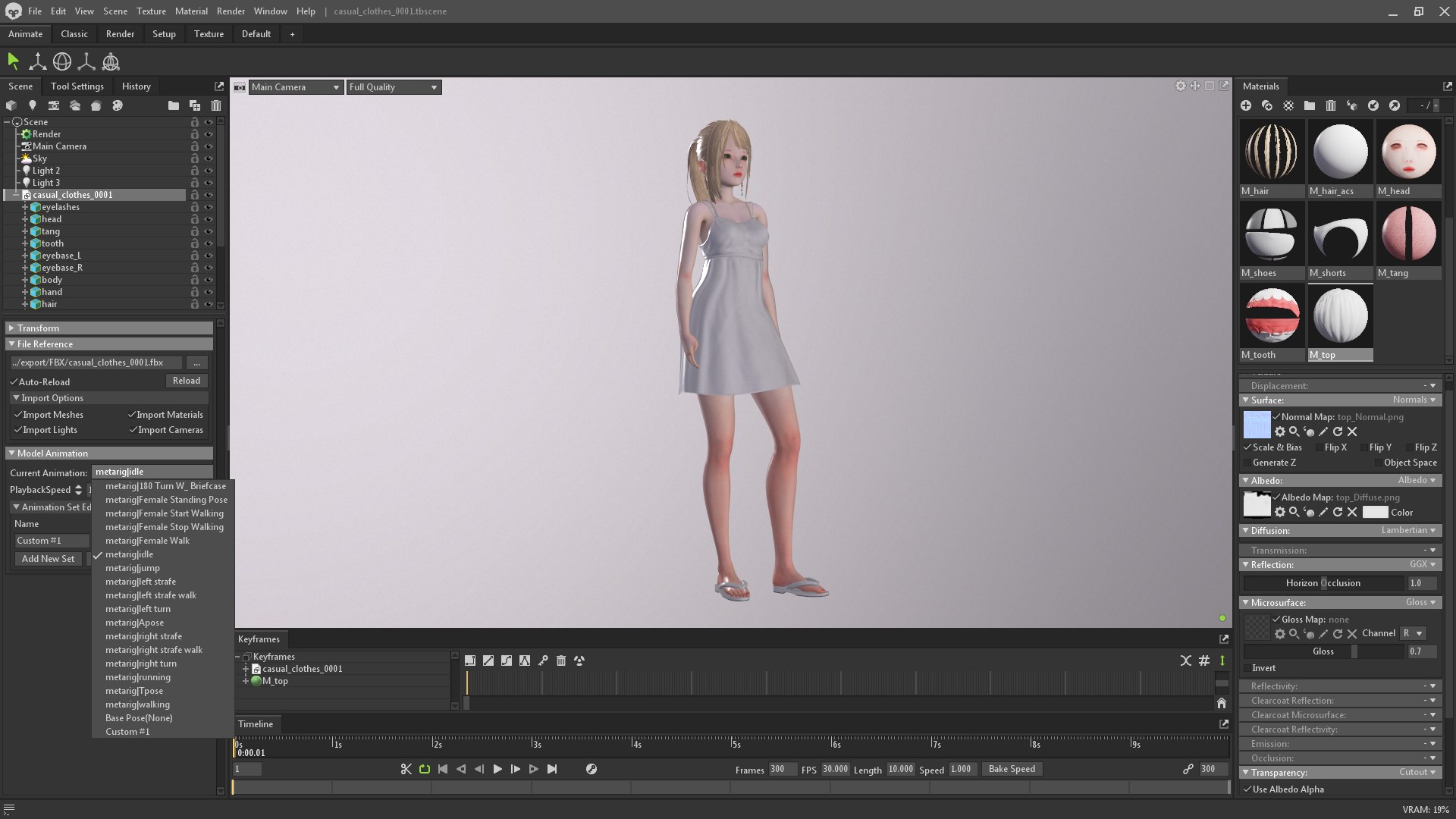 3D Model Casual Clothing 0001 - UE5 - Unity - Blender - Animated ...