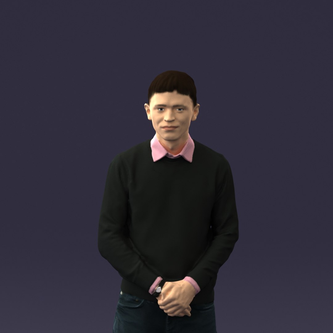 Scanned realistic human 3D model - TurboSquid 1701435