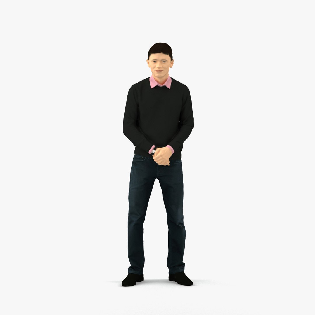 Scanned realistic human 3D model - TurboSquid 1701435