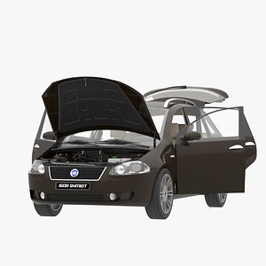 3D model Fiat Croma 2006 lowpoly