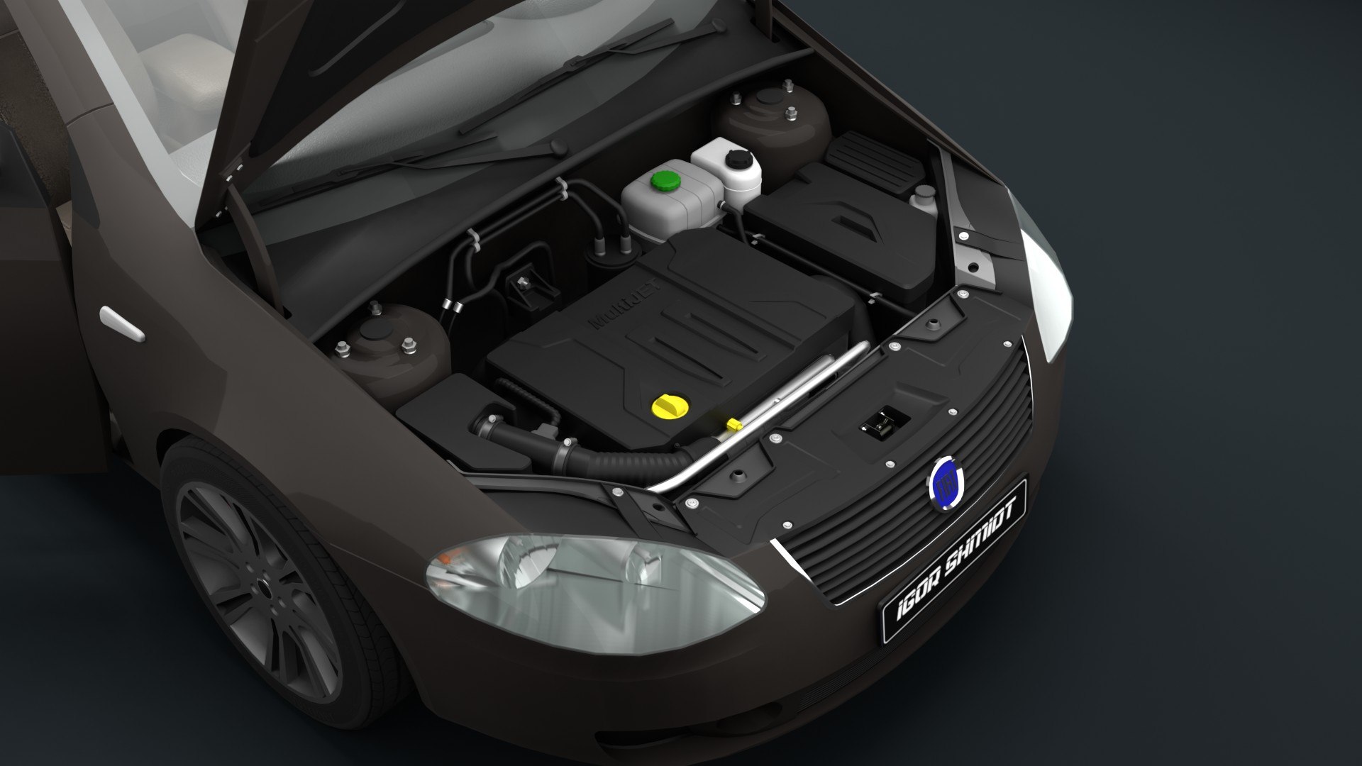 3D Model Fiat Croma 2006 Lowpoly - TurboSquid 2095857