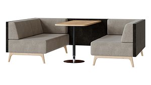 3D Office furniture Connection Tryst Booths