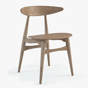 hans wegner ch 33 3d model