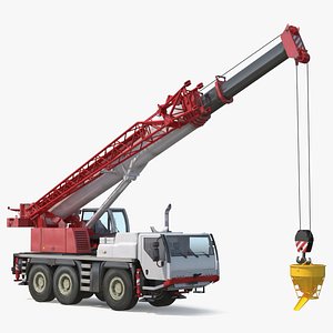 Mobile Construction Crane with Concrete Bucket model