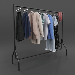 Set of Casual Clothes on a Hanger