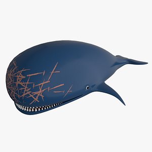 3D Laboon - Cartoon Whale model