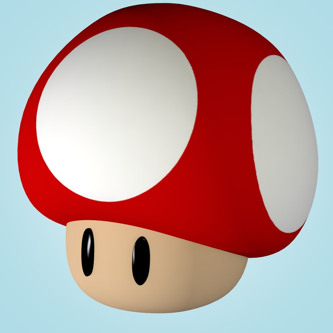 Super Mario Mushroom 3d C4d