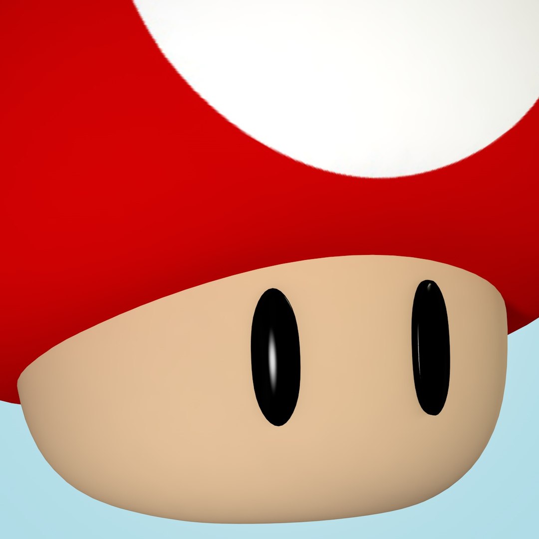 Super Mario Mushroom 3d C4d 6217