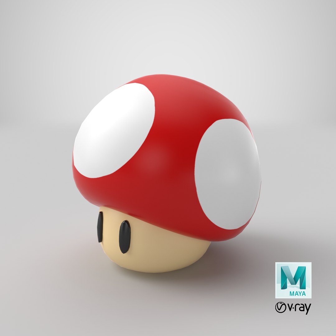 Super Mario Mushroom 3d C4d 7354