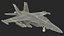 ボーイング EA 18G ジェット機を Maya 用にリギングして簡略化