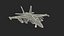 ボーイング EA 18G ジェット機を Maya 用にリギングして簡略化