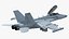 ボーイング EA 18G ジェット機を Maya 用にリギングして簡略化